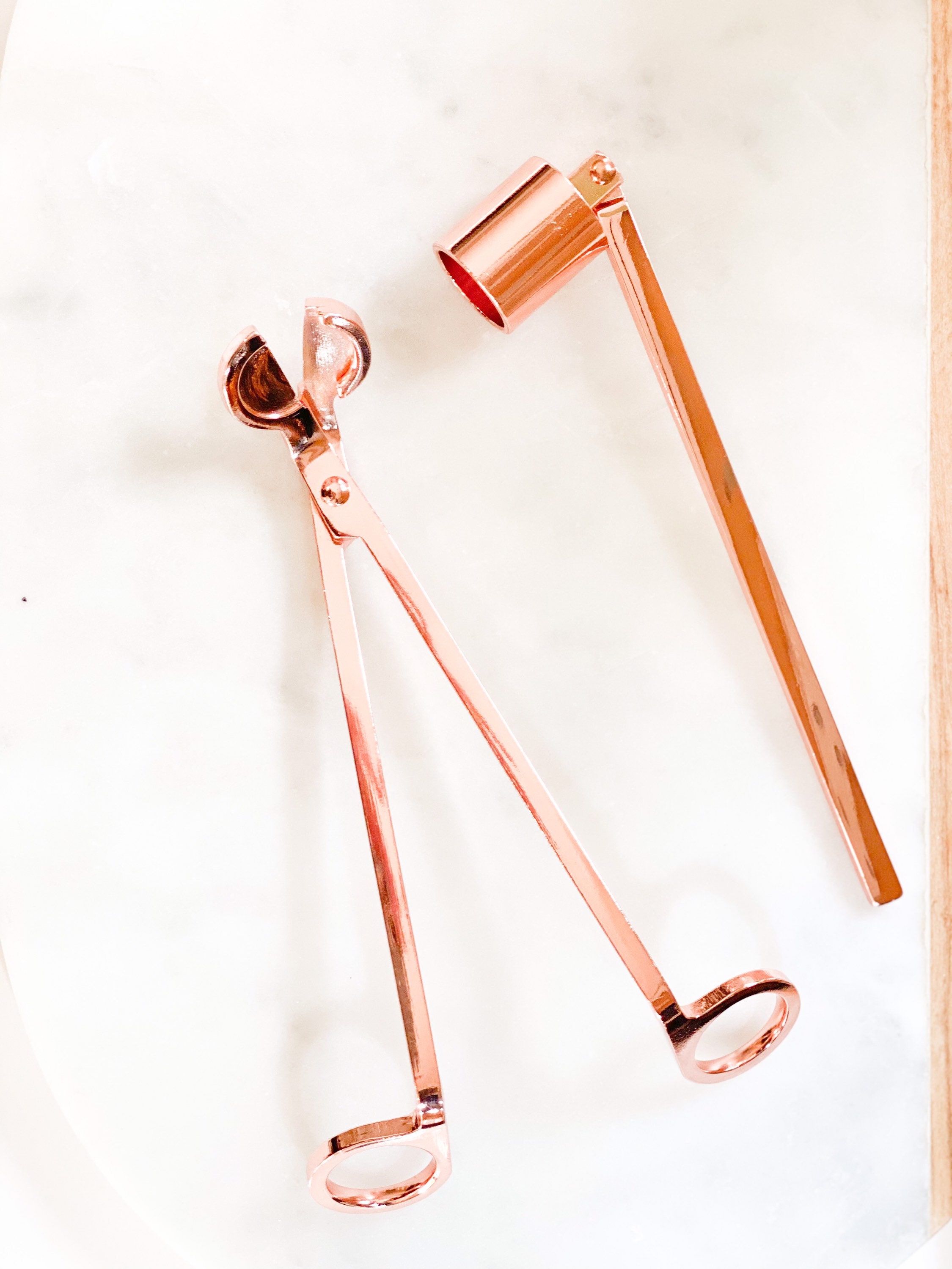 Modern Rose Gold Candle Snuffer decorative candle accessory Etsy