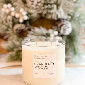 Cranberry Woods Soy Candle~cranberry Candle~christmas Candle