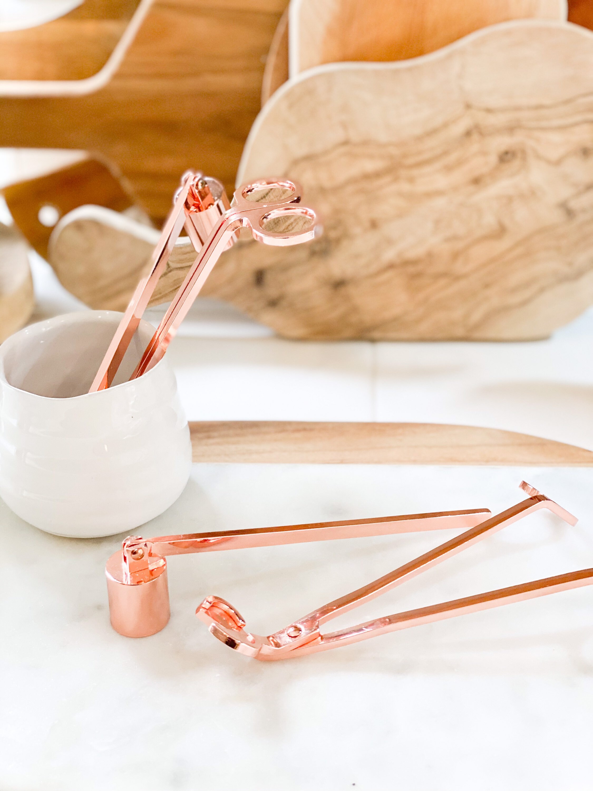 Modern Rose Gold Candle Snuffer Decorative Candle Accessory Etsy UK