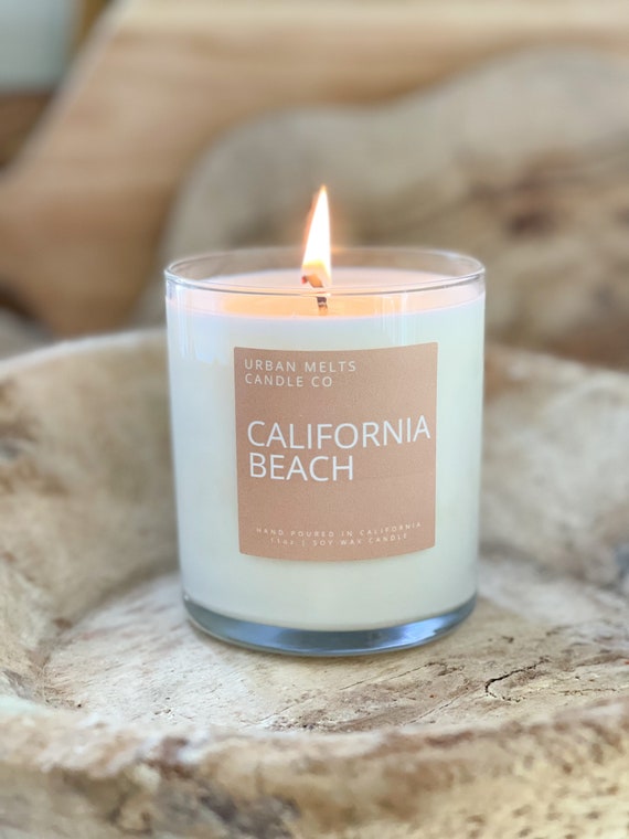 California Beach Soy Candle: Jasmine, Sea Salt, Mandarin