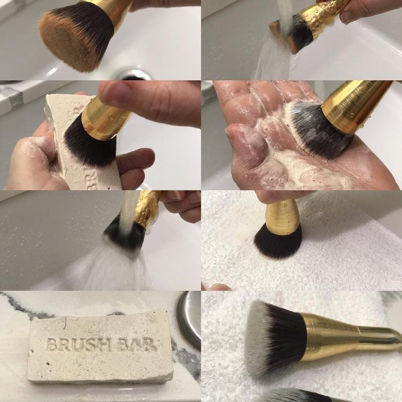 Handmade Makeup Brush Cleaner Pack of 3 Makeup Brush Soap Bar Etsy