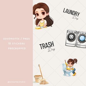 Lets Get Cleaning Stickers, Digital Stickers, Daily Stickers, Stickers ...