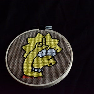Loser Lisa simpson cross stitch