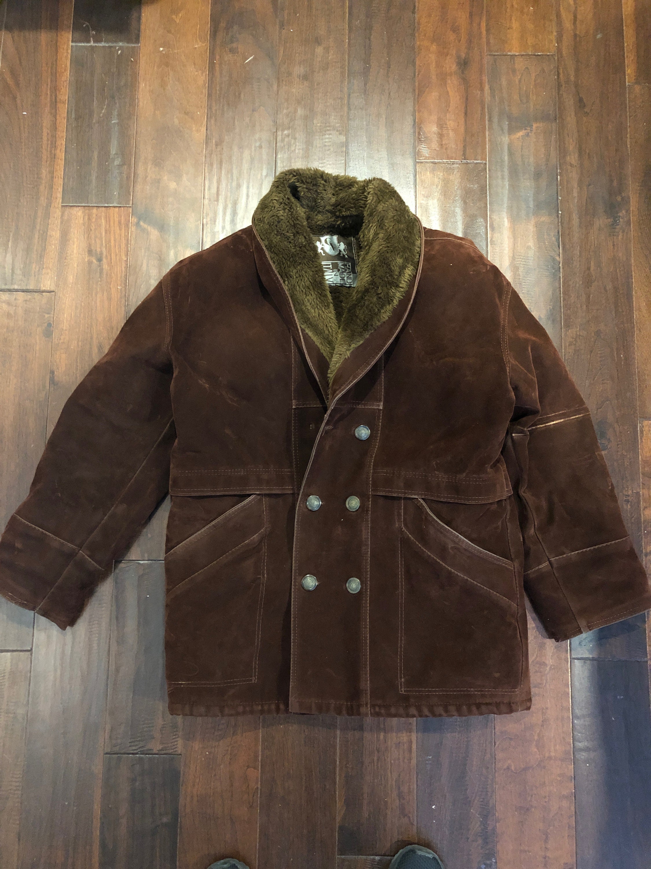 Suede Sherpa Jacket - Etsy