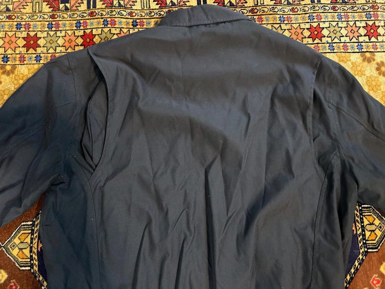 Vintage Pendleton Bomber Jacket Black Full Zip Coat Men M Plaid Lined image 6