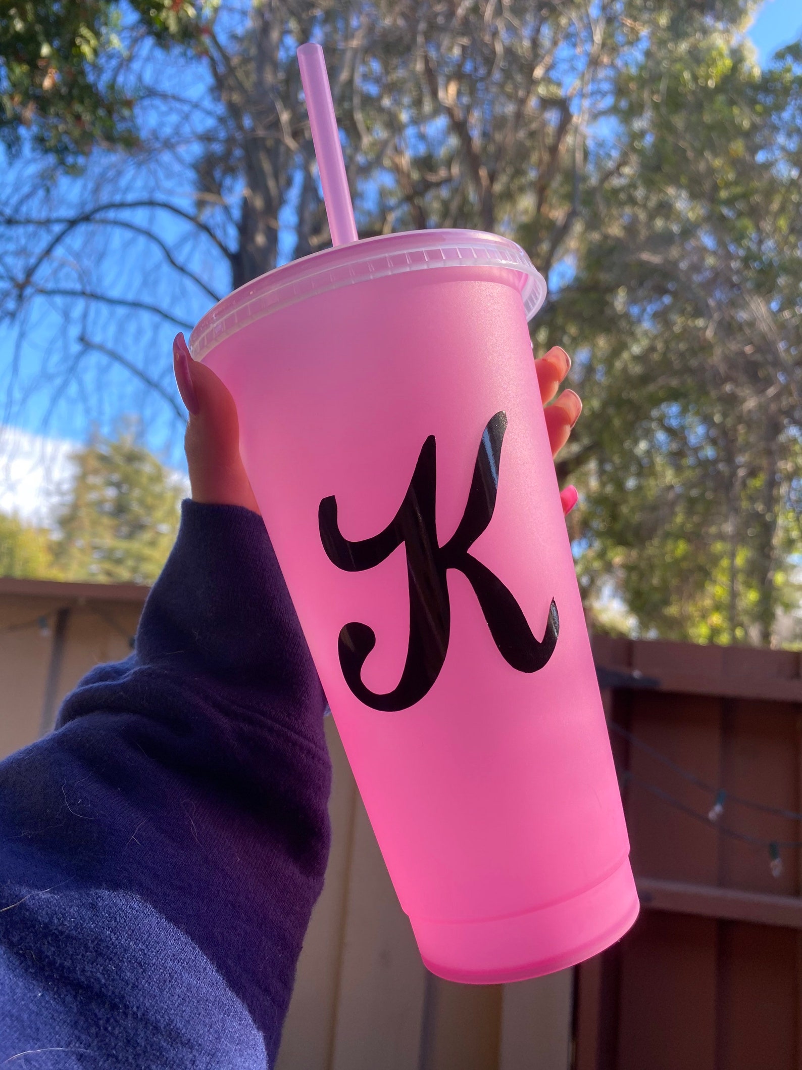Custom Letter Cups Color Changing Cups Plastic Letter Cups Etsy
