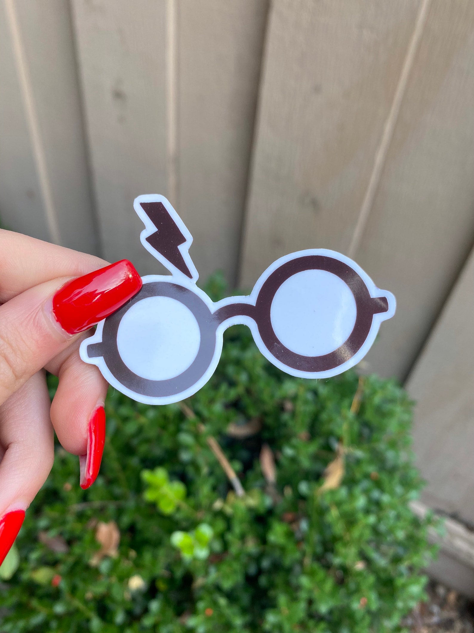 Harry Potter Glasses/ Scar Sticker Harry Potter Sticker | Etsy
