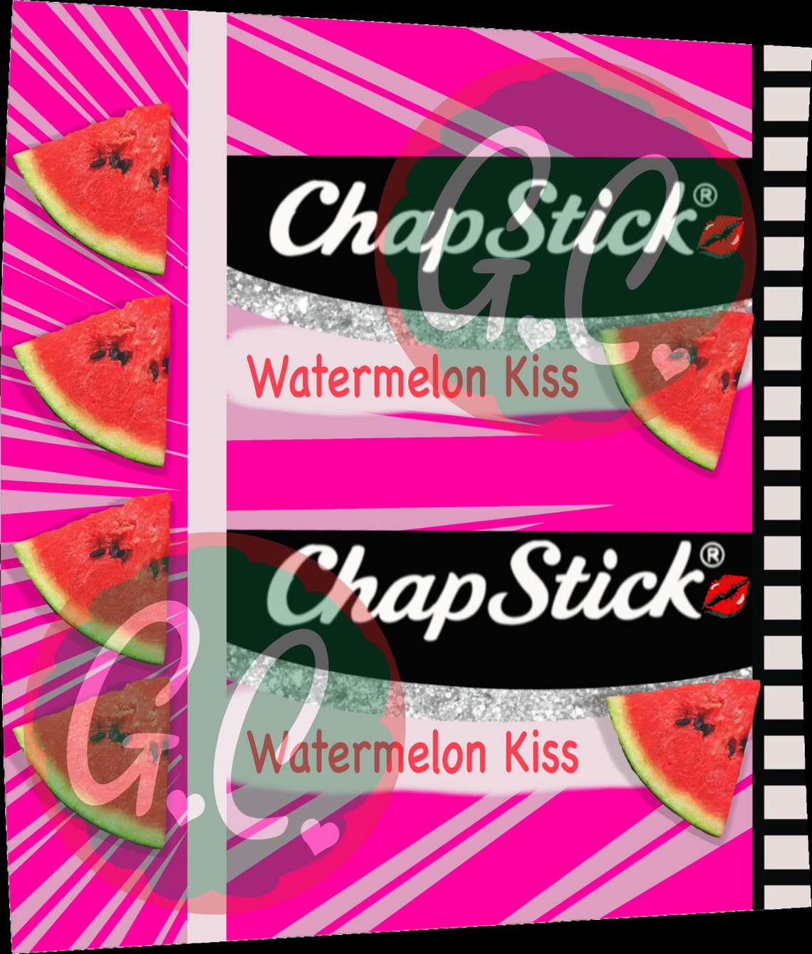 6 Pack 3 ontwerpen Chapstick Valentines Cherry Watermelon ...