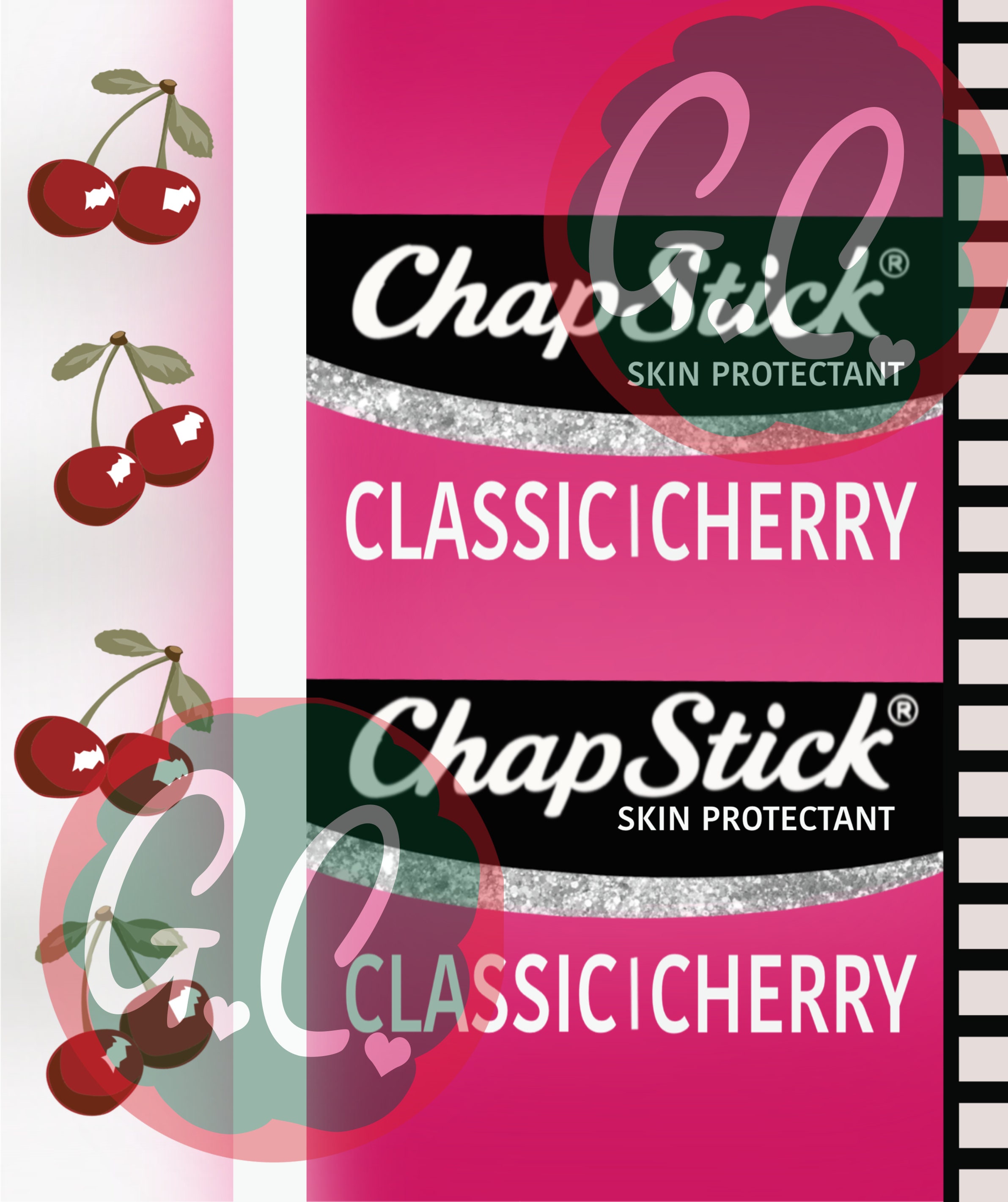 Chapstick Old Classic Cherry 20oz Tumbler BOTH Straight and Taper Ski…