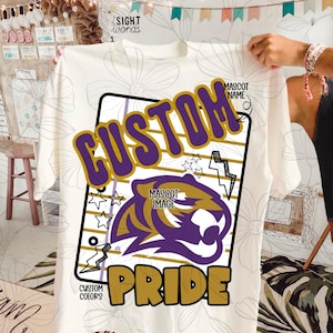 CUSTOM Preppy School Mascot Png Big Pride Png School Pride School Spirit Png Popular Trendy Png Dtf Sublimation