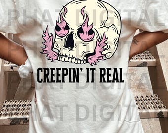 Halloween Creepin' It PNG, Spooky Fall Design (Digital Download)