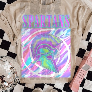 Retro Neon Bright School Mascot Custom Png Bright Preppy Aesthetic Mascot Png Popular Trending School pride png School spirit png