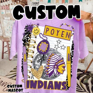 CUSTOM School Spirit Mascot Collage Png Big Pride Png School Pride School Spirit Png Popular Trendy Png Dtf Sublimation