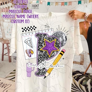 CUSTOM Preppy School Mascot Retro School Mascot Png Big Pride Png School Pride School Spirit Png Popular Trendy Png Dtf Sublimation