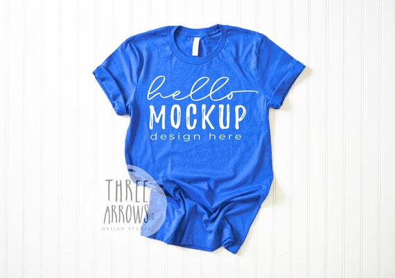 royal blue bella canvas shirt