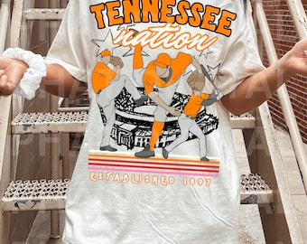 Vintage Tennessee Baseball Png Sports Team Png Popular Trending Png Dtf Sublimation