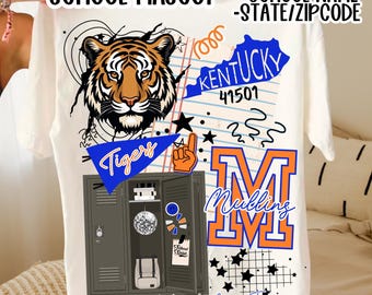 CUSTOM School Spirit Mascot Collage Png Big Pride Png School Pride School Spirit Png Popular Trendy Png Dtf Sublimation