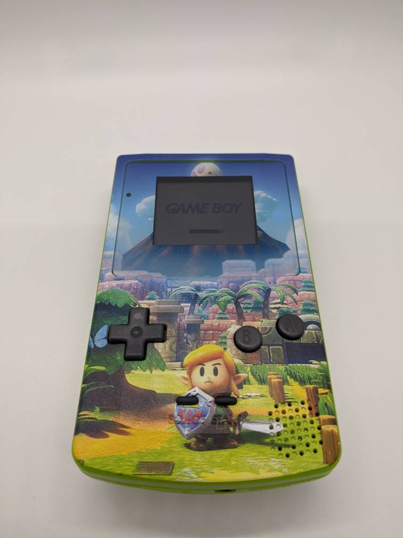Custom Gameboy Color With Backlight Display Links Awakening Etsy