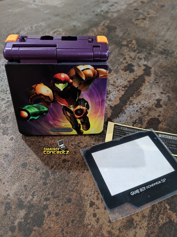 Gameboy Advance Sp Custom Shell Metroid Etsy Gameboy Advance Sp Custom Shell Metroid Etsy