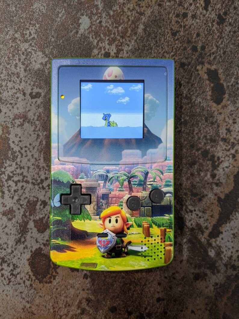 Custom Gameboy Color With Backlight Display Links Awakening Etsy