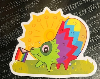 3" Rainbow LGBTQ+ Fudgehog Viva Pinata Sticker