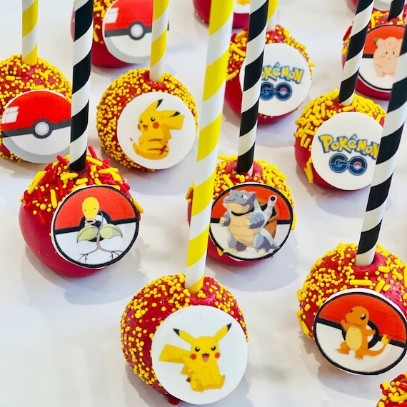 Pokemon Cake Pops, Pokemon Dessert, Sweet Treats, Pokemon Birthday Party, Party  Favors, Sweet Gift Box. 