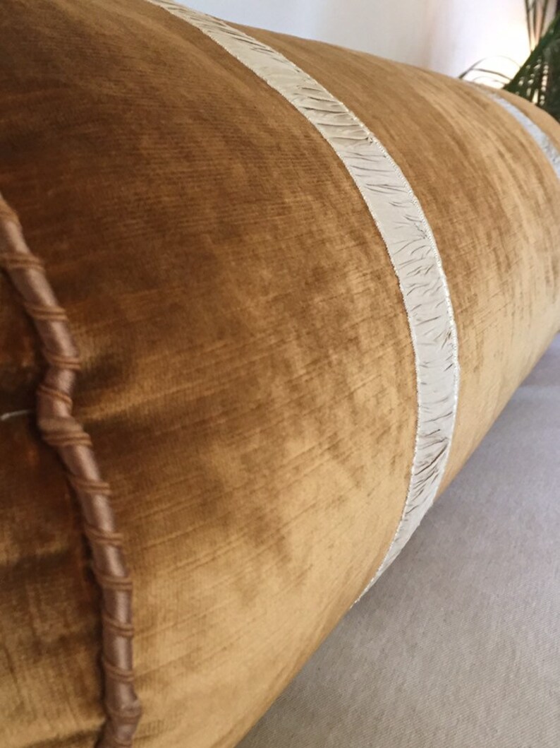 Velvet Bolster Pillow Etsy