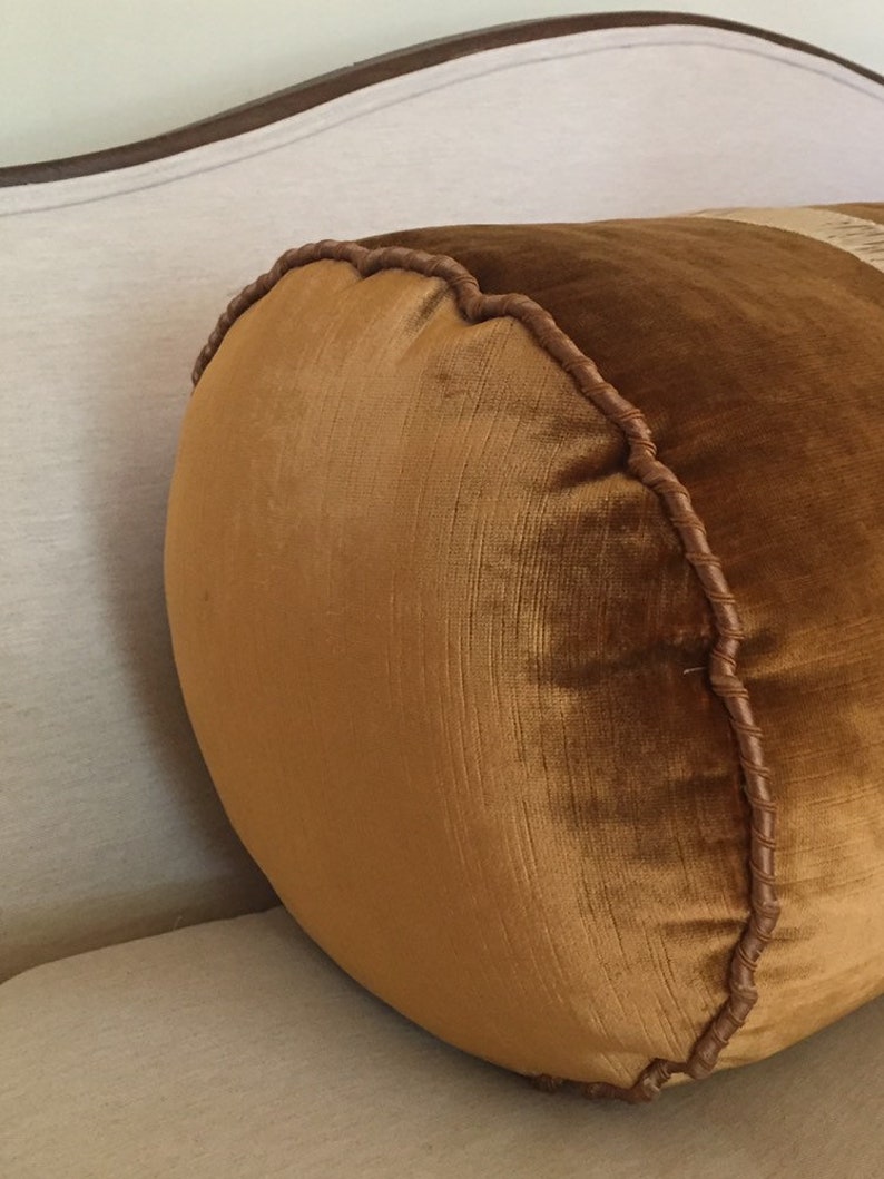 Velvet Bolster Pillow Etsy