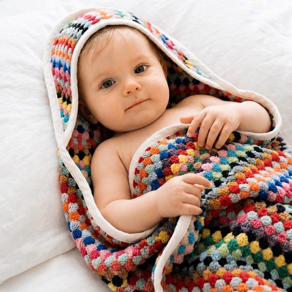 Handwoven Turkish Cotton Baby Swaddle Blanket: Super Soft Hooded Towel