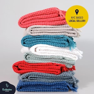 Waffle Turkish Towel | Turkish Beach Towel | Quick Dry Towel | Spa Towel |Cotton Waffle Towel | Turkish Bath Towel | Waffle Linen Towel