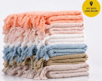Organic Turkish Cotton Towel Set: Plush Bath & Hand Towel
