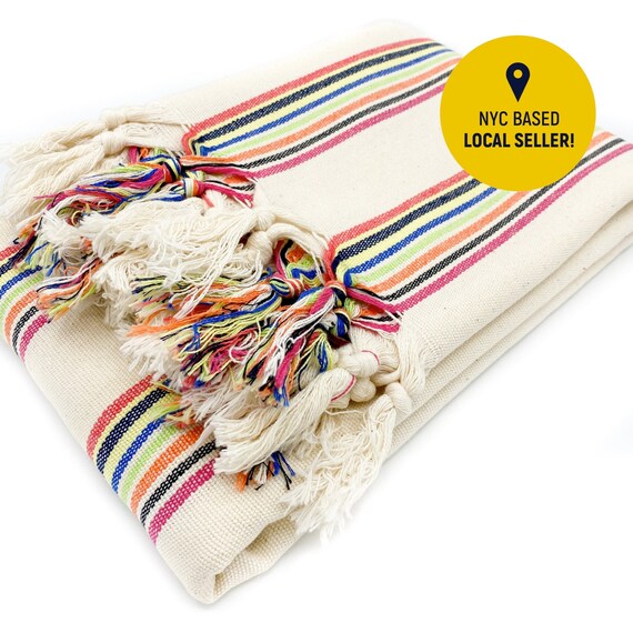 Turkish Blanket Handwoven Throw Blanket Farmhouse Blanket Etsy