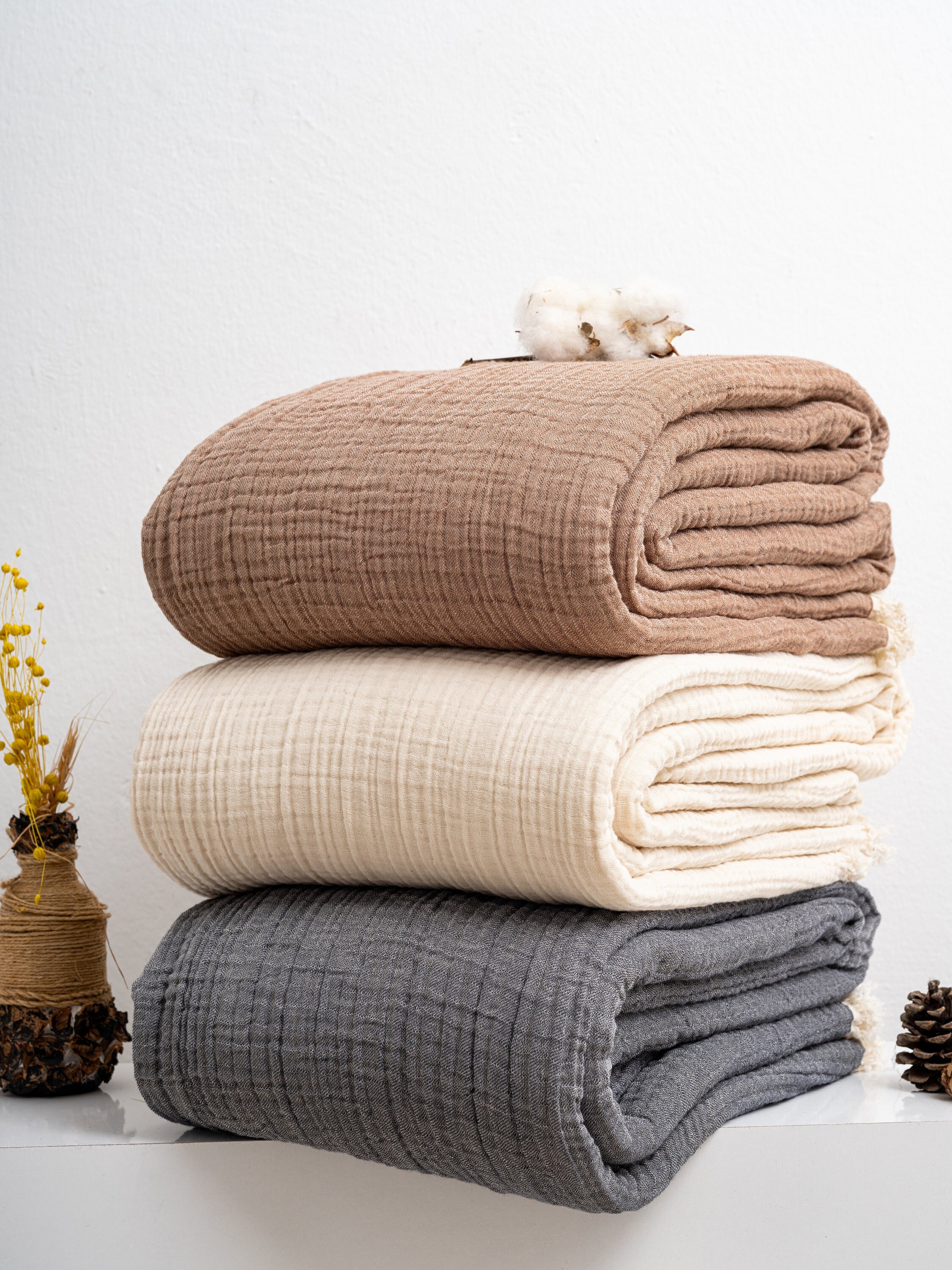 Muslin throw blanket hotsell