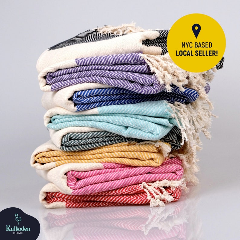 KalkedonTowels Herringbone Turkish Cotton Towel