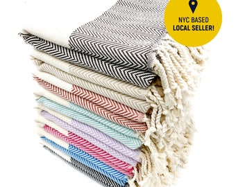 Personalized Turkish Beach Towel: Embroidered Bachelorette Gift