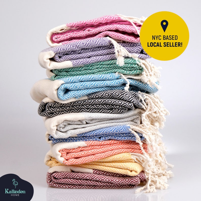 Turkish Towel | Personalized Gift| Custom Beach Towel| Bridesmaid Gift | Wedding Towel | Gift for Her | Beach Gift | Bridal Shower Gift