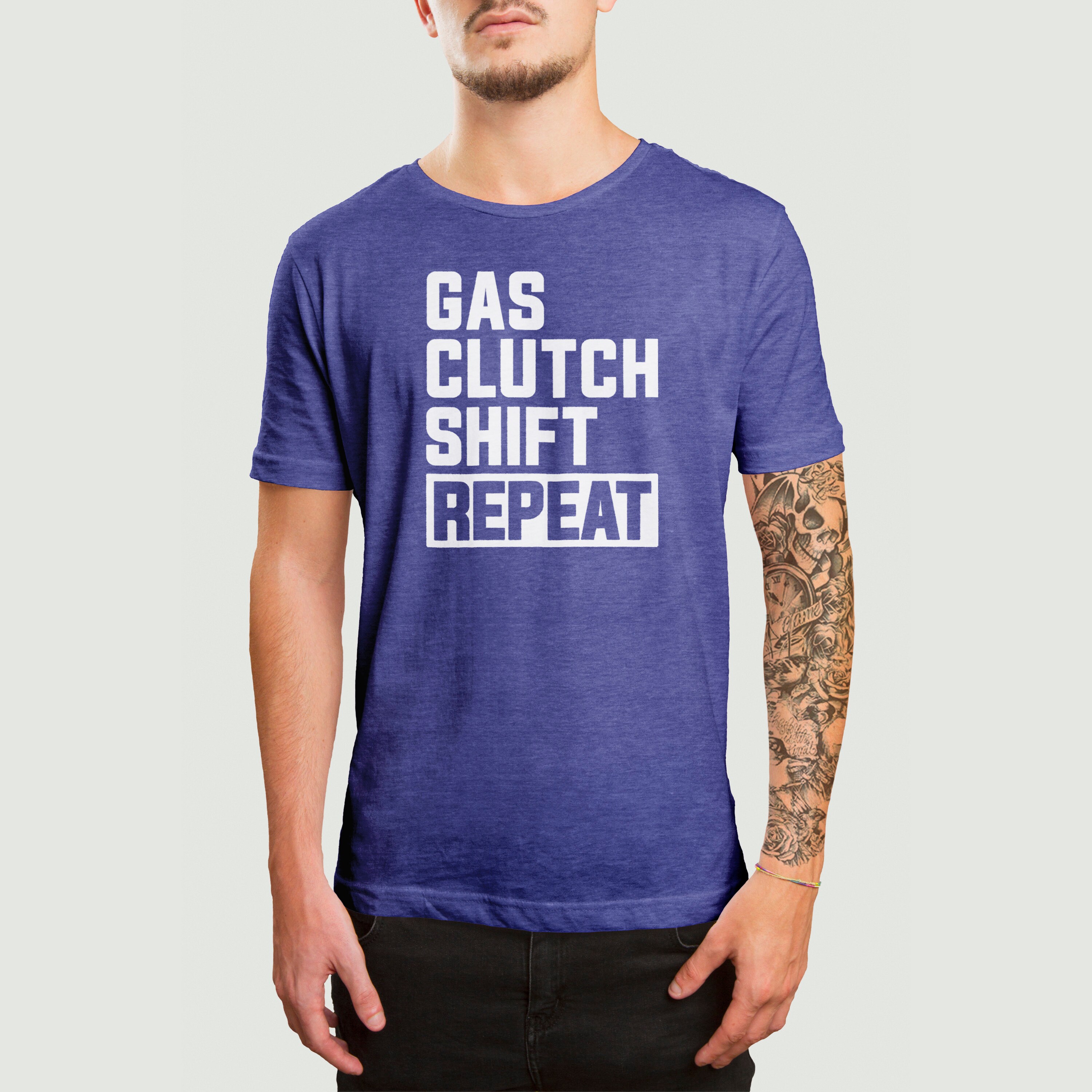 gas clutch shift repeat shirt