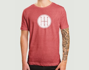 5-växlad växellåda T-shirt: Manuell växellåda bilentusiast T-shirt