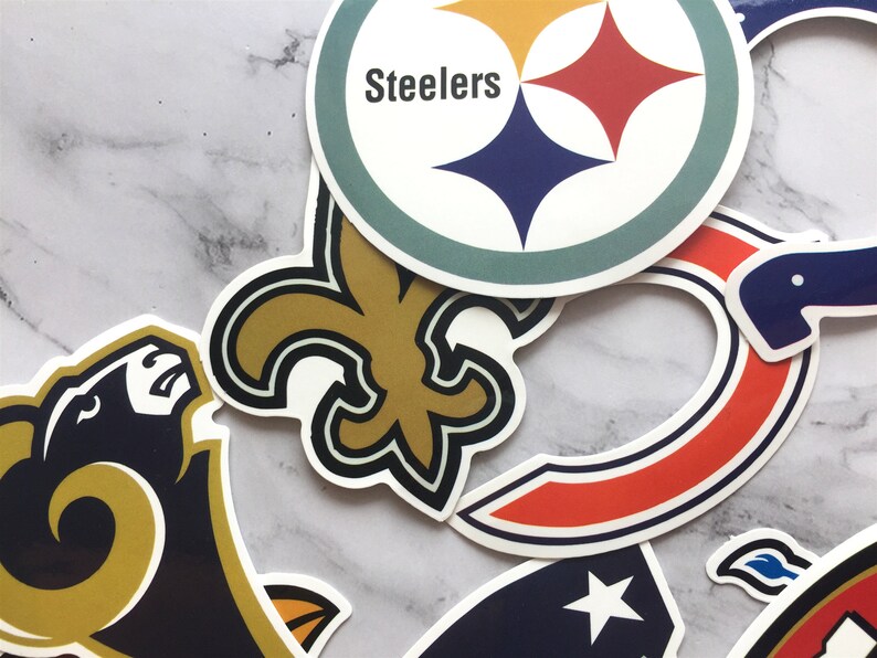 32Pcs Football Team NFL Vinyl Stickers pack Bumper Laptop | Etsy