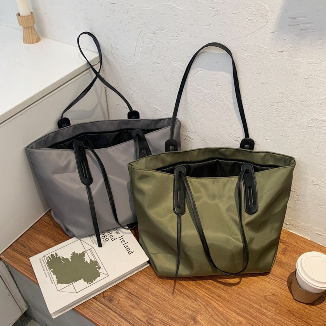 Large Nylon Tote Bag Shoulder Bag for Women Nylon Work Bag Etsy UK