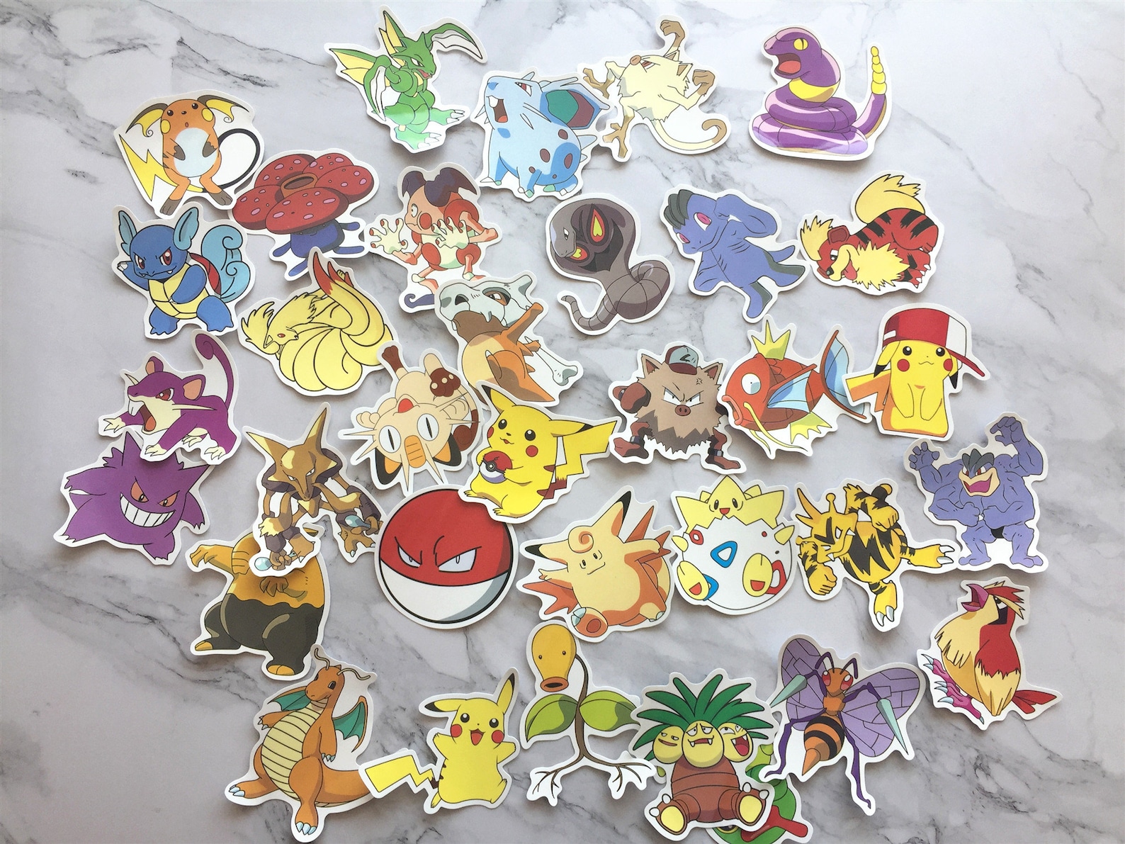 80Pcs Pokemon Vinyl Stickers pack Bumper Laptop Custom Etsy