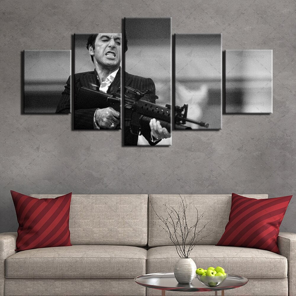 Scarface Al Pacino Canvas Shooting Picture Giclee Print Unframed Home Decor Art Scarface Al Pacino Canvas Shooting Picture Giclee Print Unframed Home Decor Art