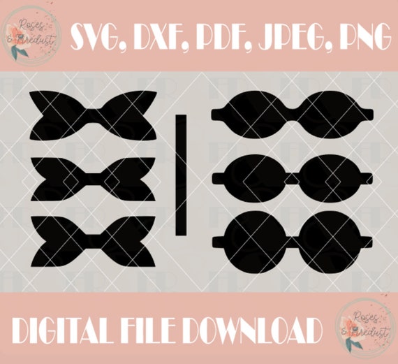 Hair bows svg deals