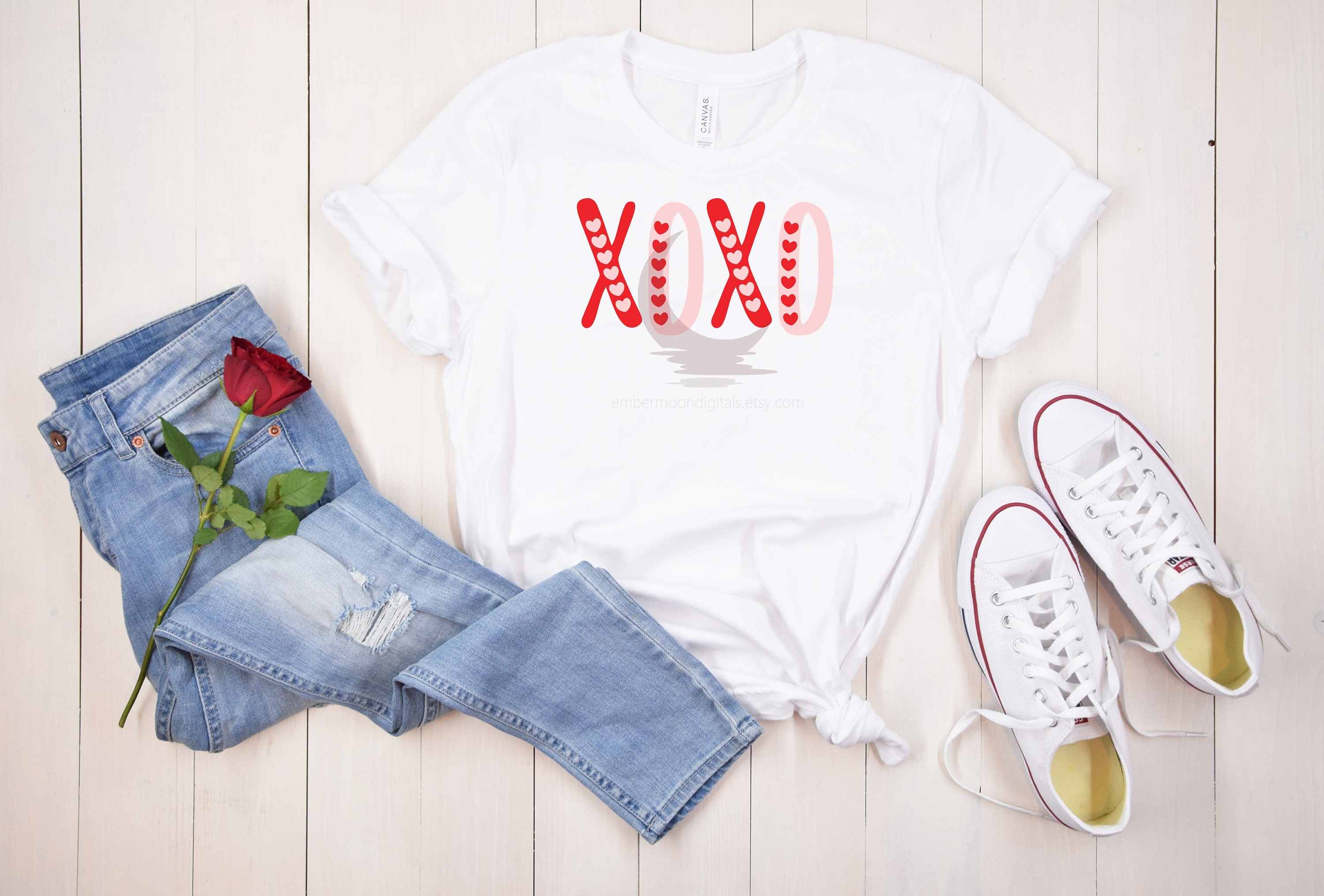 XOXO Simple Valentines Day SVG Cut File for Silhouette Cameo,cricut ...