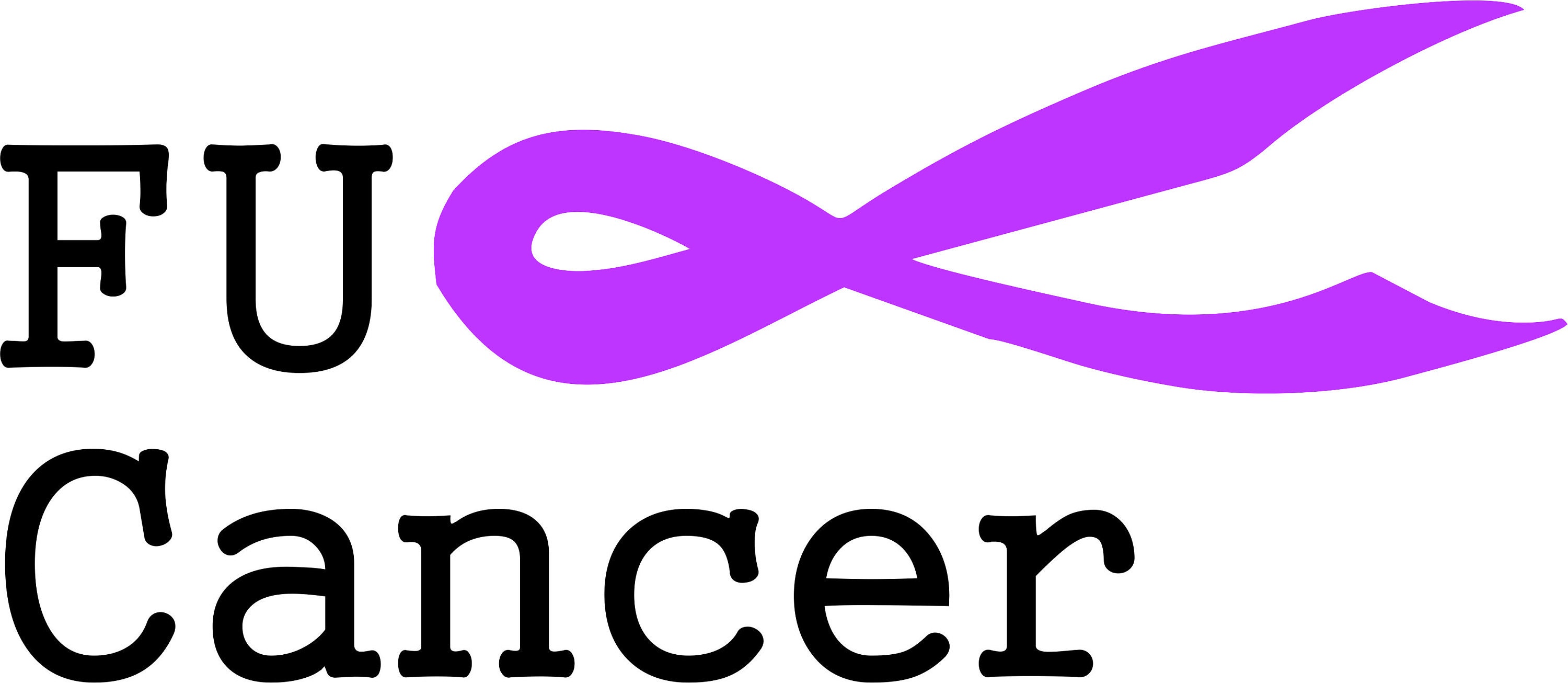 FU Cancer Ribbon Svg Png Jpeg Eps Clipart Stencil Silhouette | Etsy