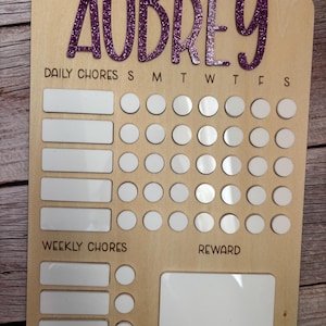 Chore Chart | Kids Chore Chart | Dry Erase Chore Chart | Personalized Chart |