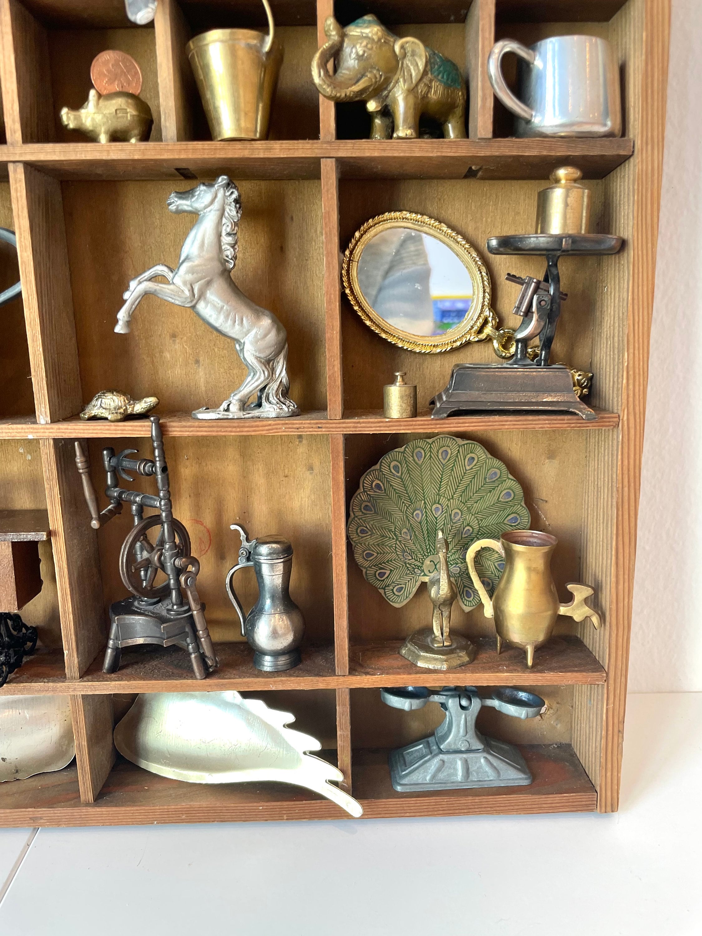 Shadow Box, Miniature, Collection of Vintage Curios Components, Altered ...
