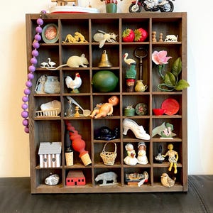 Shadowbox, kolekcja zabytkowych komponentów Curios do sztuki w technice mieszanej, sztuka zmieniona, montaż, tacki drukarskie, pudełko z puzzlami dla dorosłych