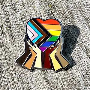 12/24/48/100/200 Pcs Inclusive Progress Pride Pin Rainbow Gay Flag LGBT Enamel Progressive Lapel Pins Bulk Decoration For Clothes And Bags Gifts, Rainbow