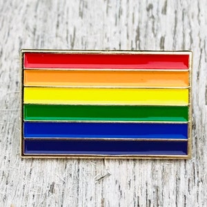 Gay Pride Regenbogen Flagge 1 Anstecknadel LGBTQ unterstützt Wohltätigkeit Bild 1
